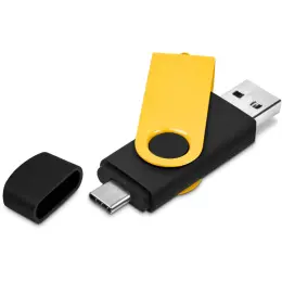 Shuffle Gyro Black Flash Drive Yellow